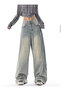 Y2K RECYCLED BAGGY POCKET JEAN PANTS - 8