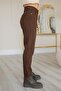Dora High Waist Lycra Brown Mom Jeans Stretch Jeans 2024 - 3