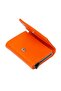 Women's Leather Sliding Card Holder Wallet, Aluminum Mechanism with Keychain Gift, Automatic Wallet - 5