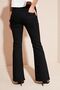 Black Lycra High Waist Wide Leg Spanish Jean Trousers FLARE 2024 - 2