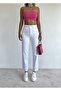 High Waist White Mom Jeans Lycra Flexible Jeans 2024