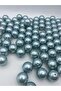 20mm Light Blue Color Plastic Pearl Beads, Bag and Jewelry Making Beads (100gr,~24 Pieces) - 2