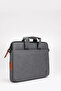 Waterproof Fabric Briefcase & Laptop Bag 13" - 14" Inch MRC96 Dark Gray