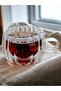 250ml Coffee and Presentation Cup - Heat Resistant Twisted Cup with Handles and Double Walls - 4