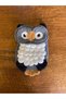 15X10CM WOVEN EMBOSSED OWL APPLIQUE RIGGED PATCH SEWING HOBBY