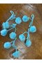 3 Cm Diameter 5 Pcs 10 Pieces Colorful Pompom Dress Clothing Accessory Bag Beanie Accessory Light Blue