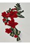 38x19 Cm Embroidery Red Rose Guipure Patch Applique - 2