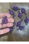 4x2 Cm 12 Pieces of Plum Stone Flower Hobby Accessory