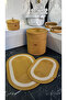 Jute Wicker Bathroom set, 40 x 45 laundry basket, Bath mat, vanity basket, Dirty basket, Bathroom, decor - 3