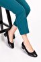 Genuine Leather Low Heel Comfortable Shoes vdt.39 - Black - 38 - 6