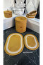 Jute Wicker Bathroom set, 40 x 45 laundry basket, Bath mat, vanity basket, Dirty basket, Bathroom, decor - 2