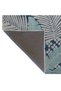 Blue Themed Mixed Leaf Flower Patterned Creative Modern Decorative Carpet 2962 - 4