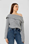 Women's Scoop Neck Ribbed Sweater - 4