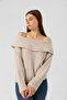 Women's Scoop Neck Ribbed Sweater