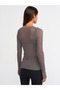 10355 Crew Neck Transparent Sweater-Smoked - 2