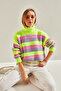 Women's Green Turtleneck Knitwear Sweater Stk237 - 4