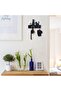 Wooden Cats Black and White Silhouette Wall Keychain - Hanger - 2