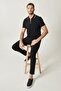 Men's Black 360 Degree All-Direction Stretch Slim Fit Slim Fit Cotton Stretch Comfortable Trousers - 2
