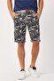 Palm Tree Pattern Capri with Belt Gift - 5