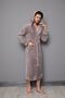 Stone Piping Long Hooded Bamboo Cotton Men's Bathrobe - 2