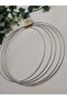 Metal Macrame Circle 40 Cm Set of 5 Galvanized Pulley Ring Dream Catcher - 2