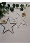 Metal Macrame Star 25cm Set of 5 Galvanized Pulley Ring Dream Catcher