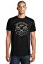 American Custom Built Note Motorcycle Printed Black Men's Knitted Tshirt T-shirt T-Shirt T Shirt