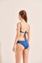 Kadın Mavi Balenlı Bikini Üstü - 7