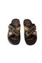 Zl023-010 Men's Brown Cross Model Daily Walking Slippers - 3