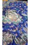 Women's Water Blue Hanedan Silk Shawl 1601036/010 - 2