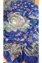 Women's Water Blue Hanedan Silk Shawl 1601036/010 - 3