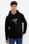 The Last Of Us Part 2 Printed Black Men's Knitted Hooded Sweatshirt Long Sleeve