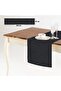 Premium Set Leather Black American Service for 6 People 1 Runner - 4