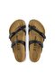 Women's Black Mayari Genuine Leather Flip Flops - 3