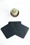 Square Coaster Leather Black Coaster (1 Piece) - 4