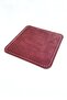 Square Coaster Leather Claret Red Coaster (1 Piece)