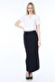 Women's Navy Blue Long Pencil Skirt - 5