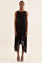 Leather Detailed Asymmetrical Dress - 4