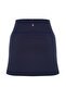 Dark Navy Blue Reflective Printed 2-Layer Inside Shorts Pocket Tennis Knitted Sports Shorts Skirt THMSS23SR00013 - 8