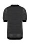 Siyah Relaxed Kısa Kol Polo Yaka Triko T-shirt TMNSS23PO00026 - 8