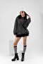 Washed Black Slipknot Back Printed Oversize Unisex Hoodie - 6