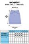 Unlined Women's Midi Denim Skirt with Buttoned Front and Pleated Pockets Regular Anthracite Denim Four Seasons - 3