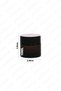 Amber cream jar 10ml glass cream jar with black color lid 10cc glass jar (15 pieces) - 3