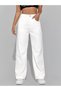 White High Waist Wide Leg Boyfriend Pants Palazzo jeans