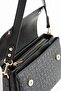 New Season Column Strap 4 Compartment Black Women's Shoulder Bag and Wallet Combination PBU217402 - 7