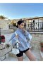 Women's Gray Cardigan - Three Thread, Zipper and Pieces - 3
