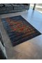 Blue Themed Abstract Design Floral Pattern Creative Modern Decorative Rug 2956 - 3