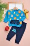 BABY BOY COOL ANIMALS PRINTED INTERLOK FABRIC 9-12-18-24 MONTHS SEASONAL SET