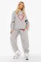 Women's Butterfly Heart Printed Sweatshirt Bottom Top Tracksuit Set