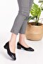 Genuine Leather Low Heel Comfortable Shoes vdt.39 - Black Honeycomb - 37 - 7